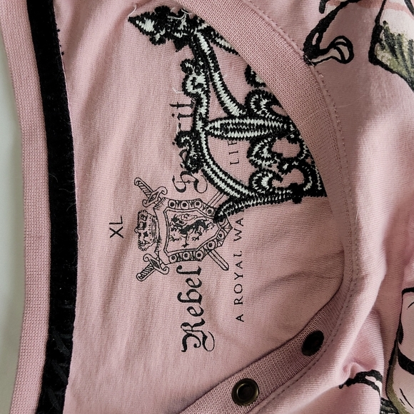 Pink embellished cotton shirt - Picture 3 of 4